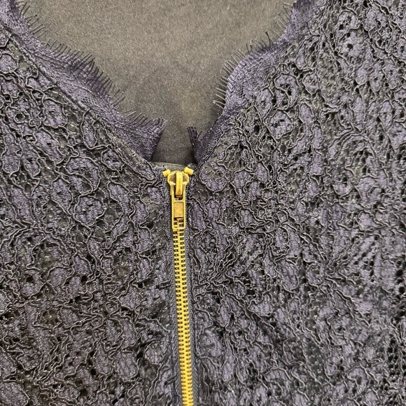 Adrianna Papell for E Live From the Red Carpet Blue Lace Dress Size 6 - Picture 11 of 13